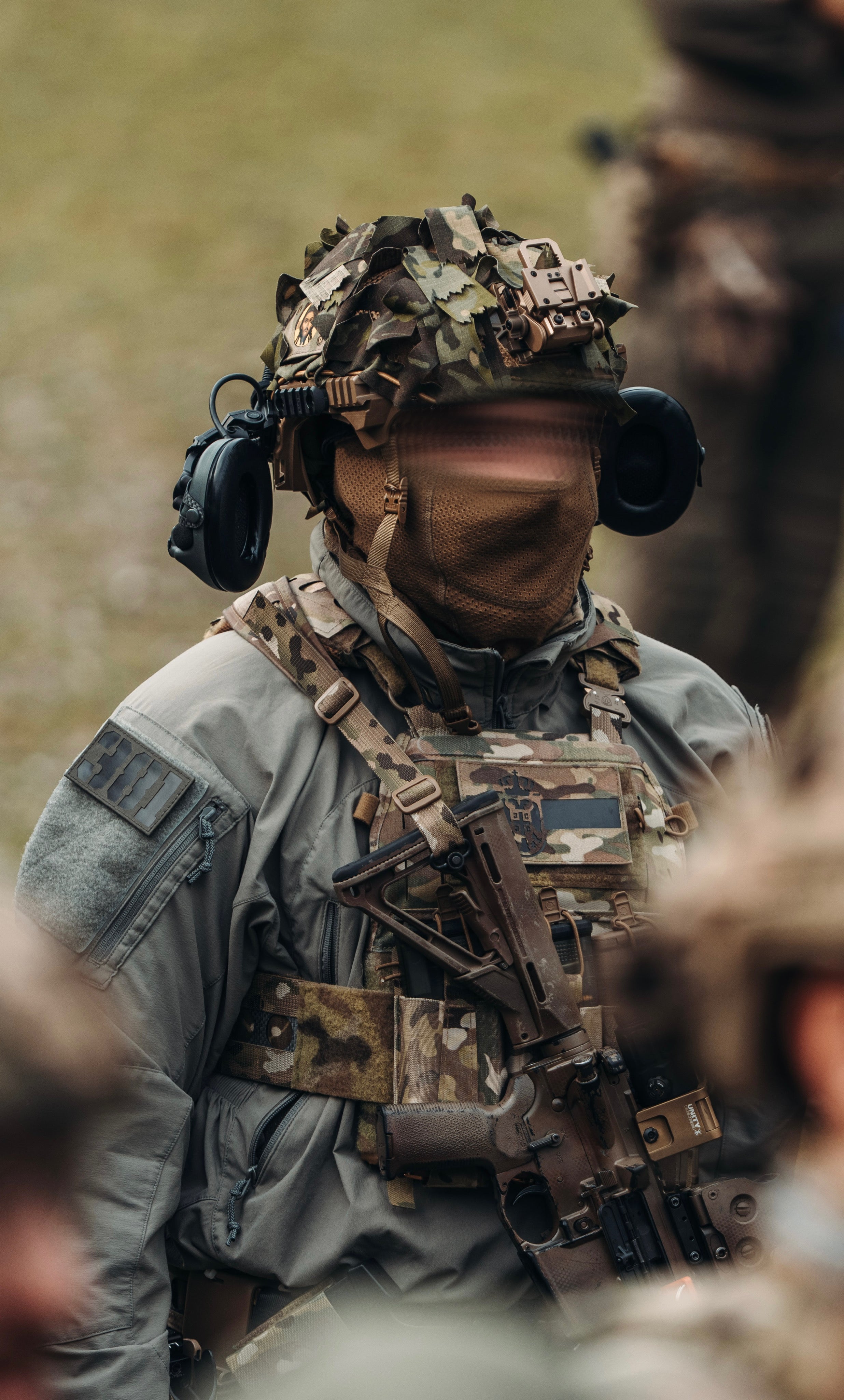 AMBLEM ZASTAVA SRBIJE IR/CORDURA 12.7x7.6