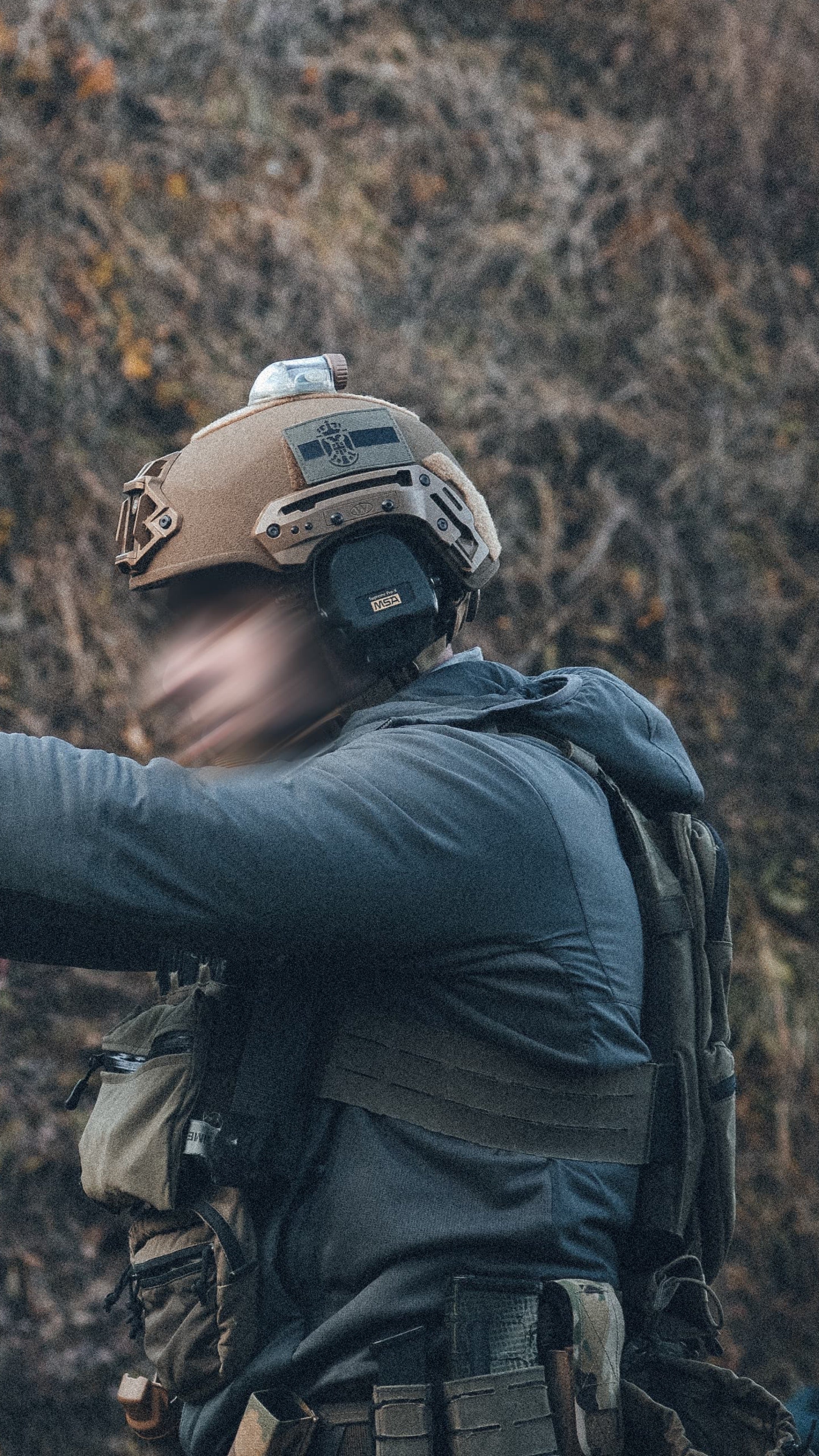 AMBLEM ZASTAVA SRBIJE IR/CORDURA 9x5